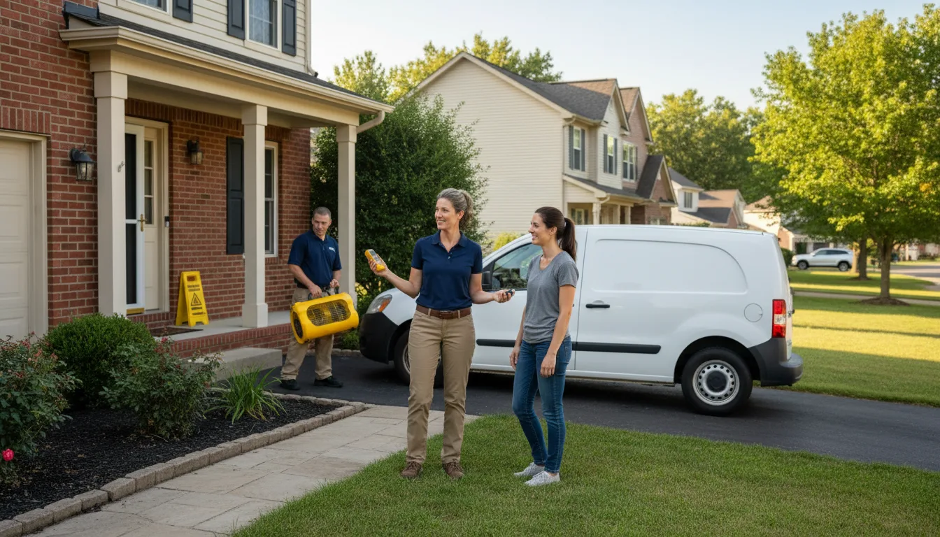 Residential water damage restoration in Taylorsville, MS